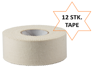 Sportstape - SportDoc coach tape - Hvid sports tape - 12 stk. (12,50 kr./stk.)